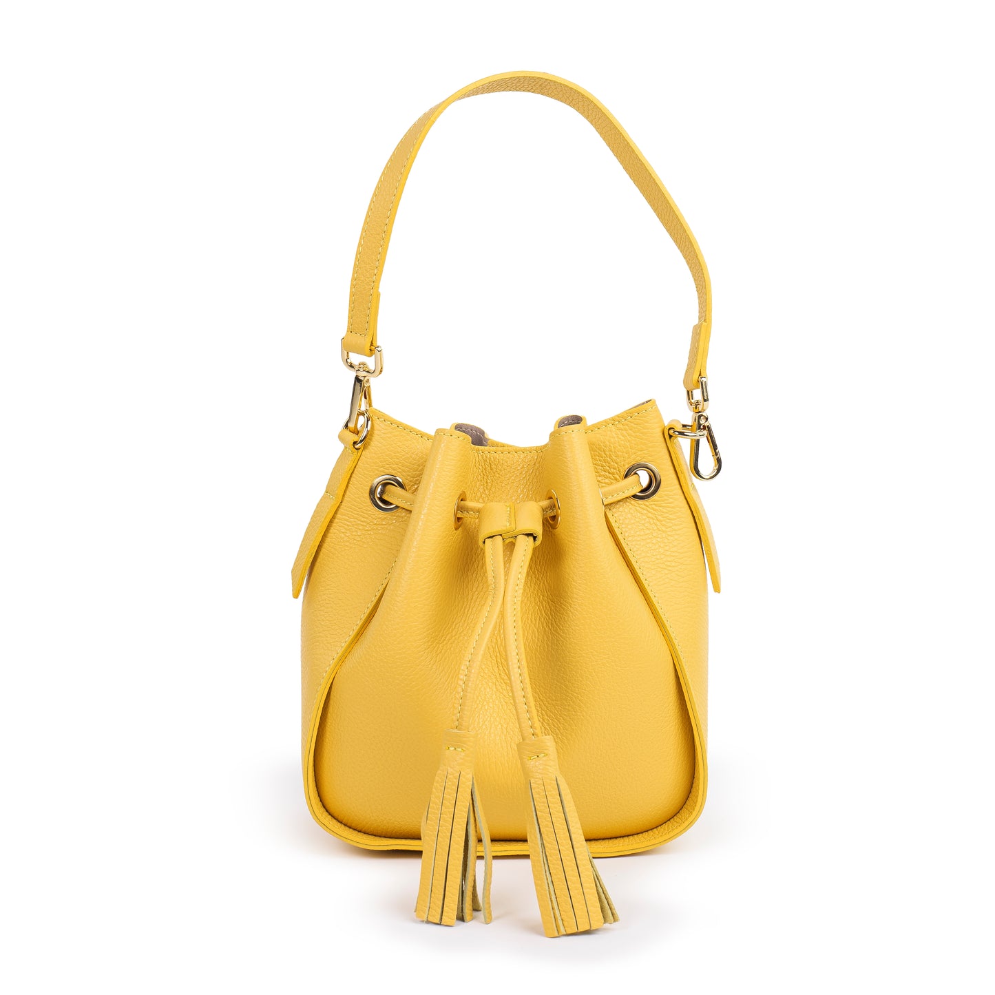 BORSA ROXENNE IN PELLE GIALLA