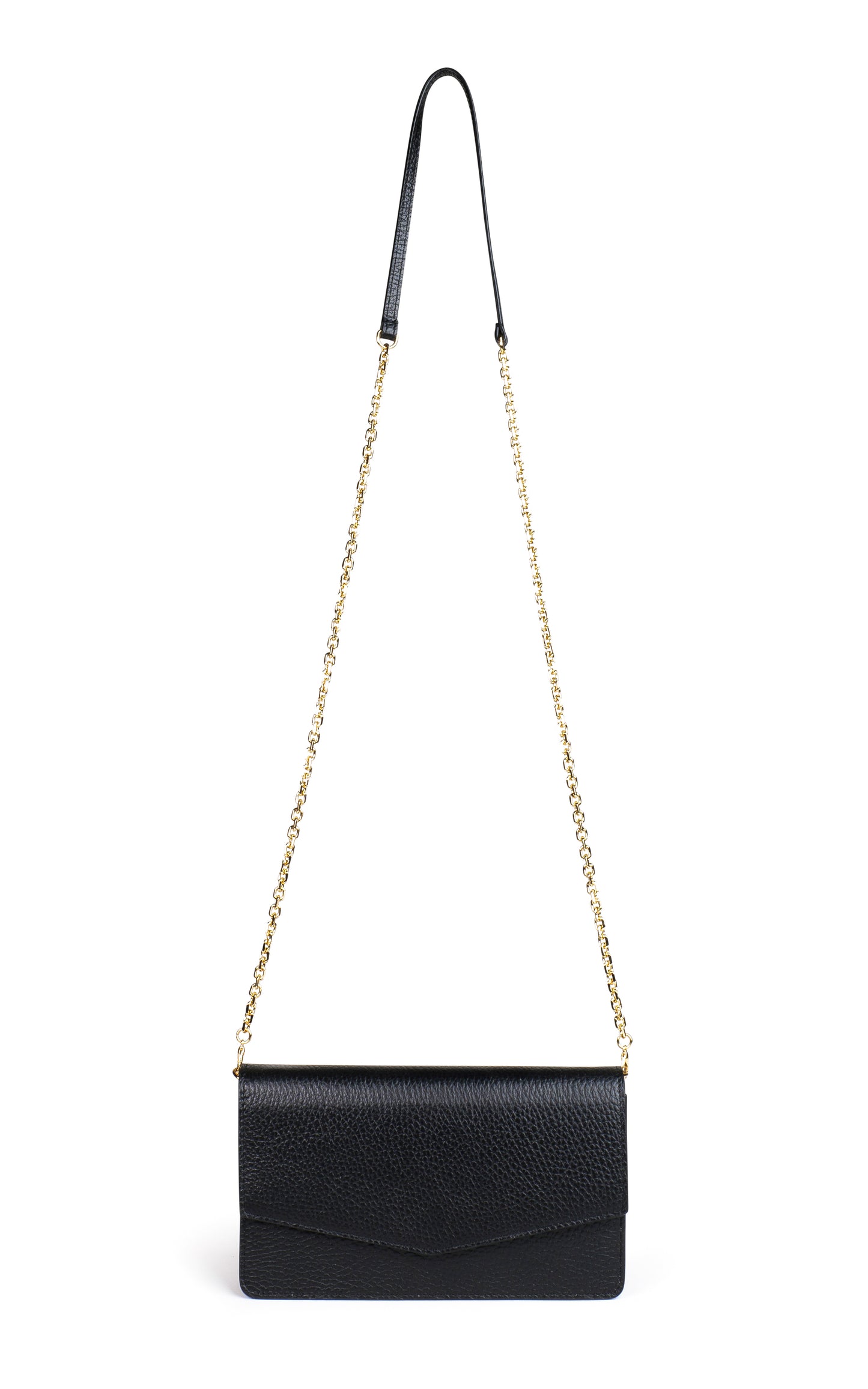 BORSA KETTY IN VERA PELLE NERO