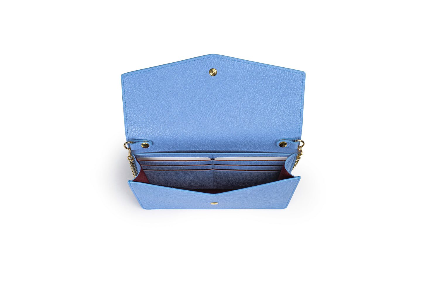 BORSA KETTY IN VERA PELLE AZZURRO