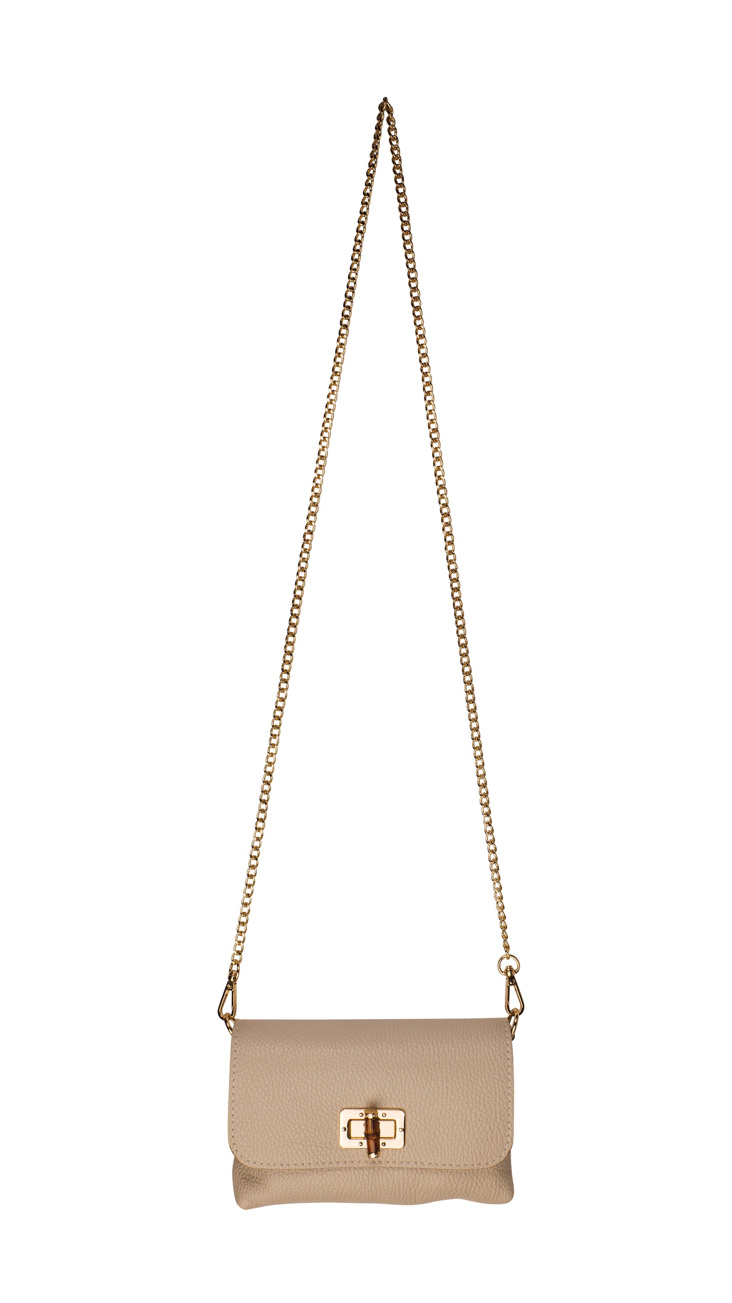 BORSA VICKY IN VERA PELLE TAUPE