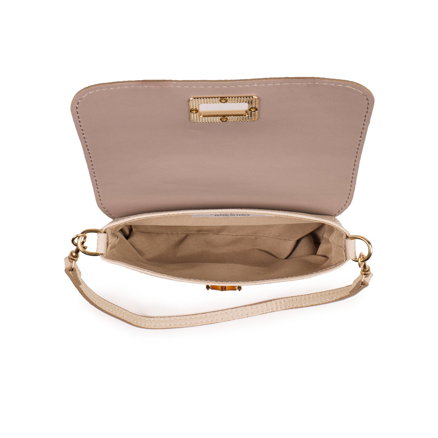 BORSA VICKY IN VERA PELLE TAUPE