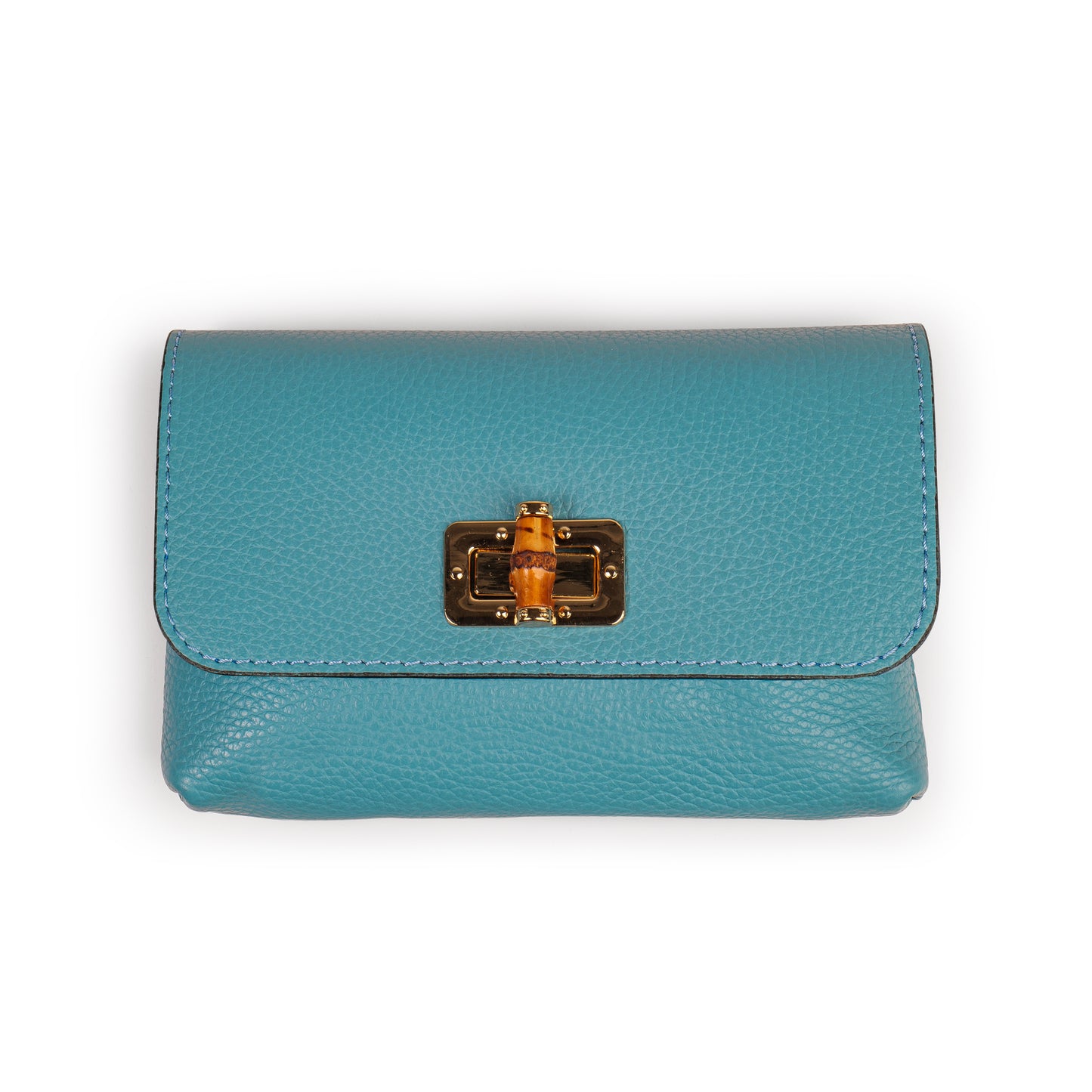 BORSA VICKY IN VERA PELLE TURCHESE