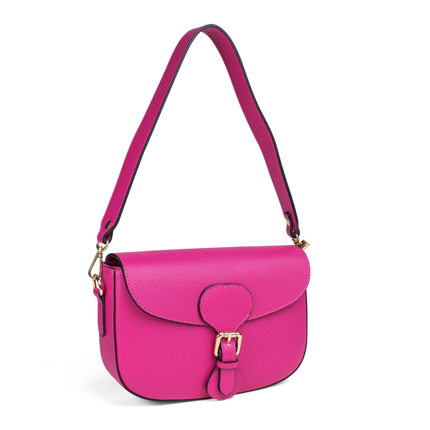 BORSA GRACE IN VERA PELLE FUXIA