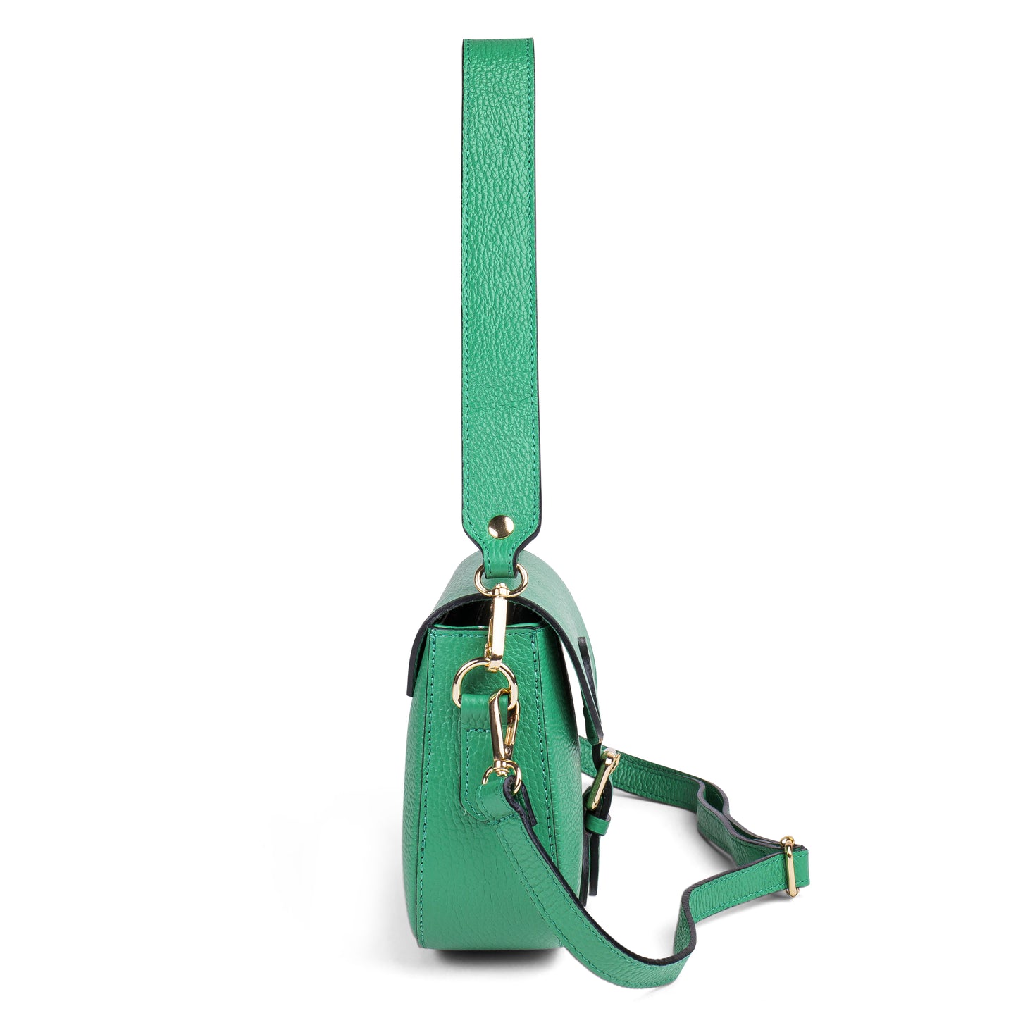BORSA GRACE IN VERA PELLE VERDE