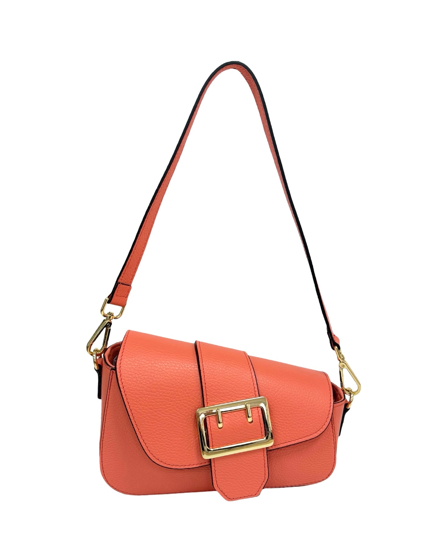 BORSA LAYLA VERA PELLE ROSA SALMONE