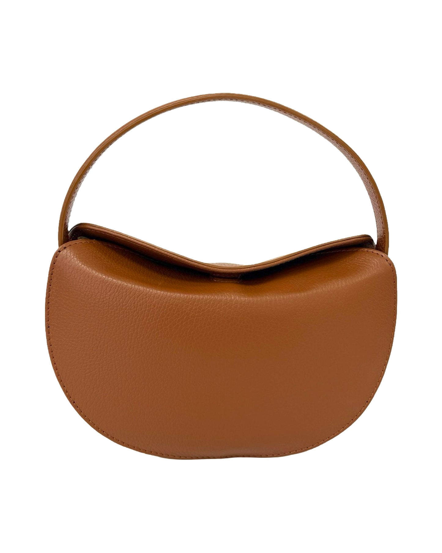 BORSA DIANA IN VERA PELLE CUOIO