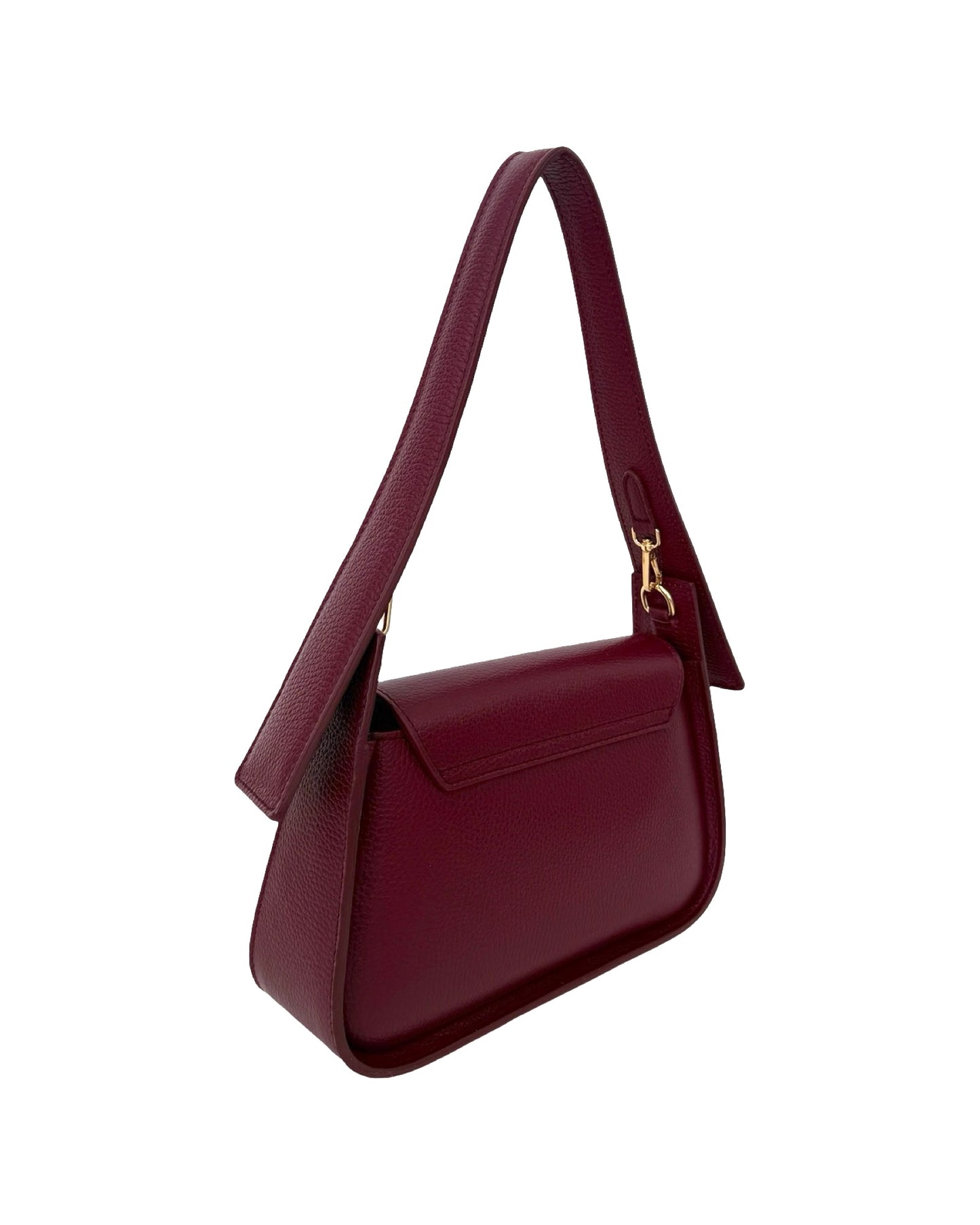 BORSA OLIVIA IN PELLE BORDEAUX