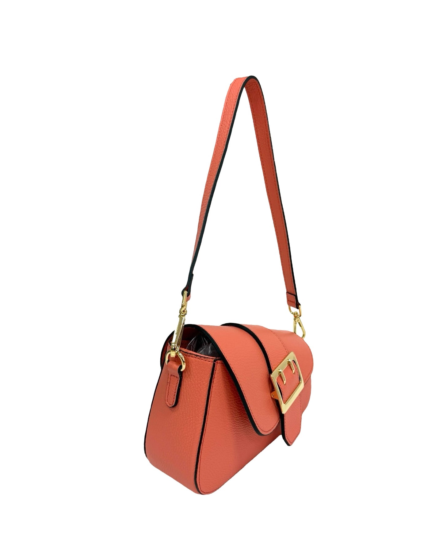 BORSA LAYLA VERA PELLE ROSA SALMONE
