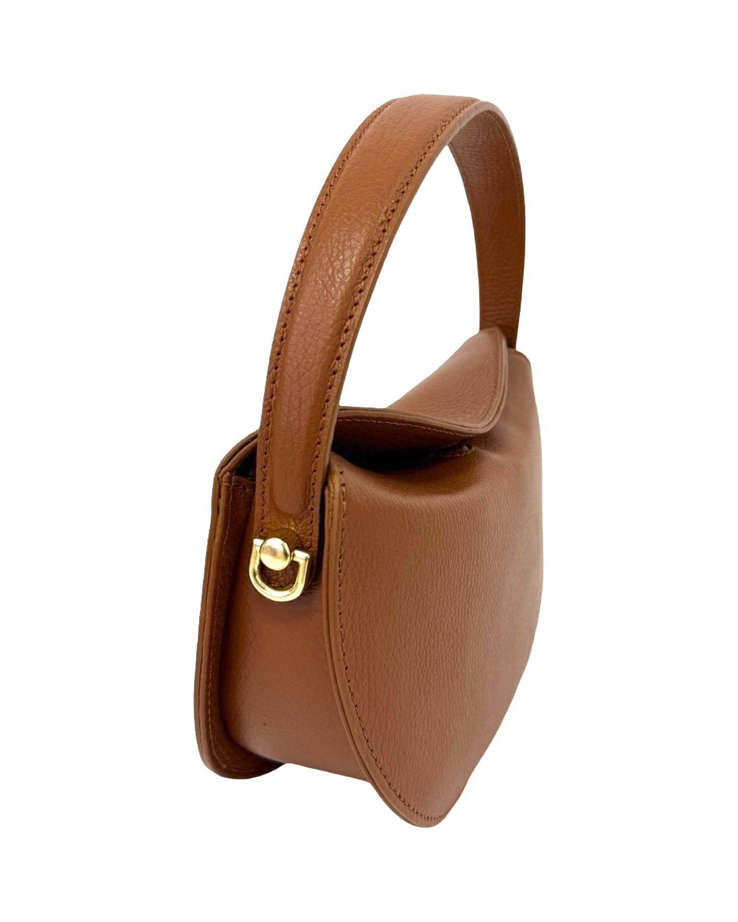 BORSA DIANA IN VERA PELLE CUOIO