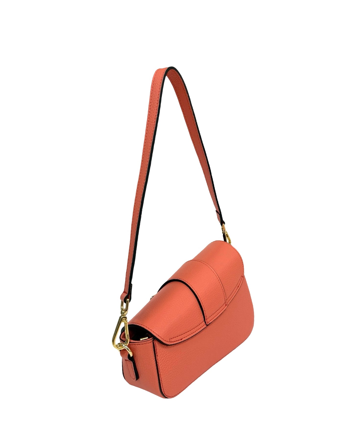 BORSA LAYLA VERA PELLE ROSA SALMONE