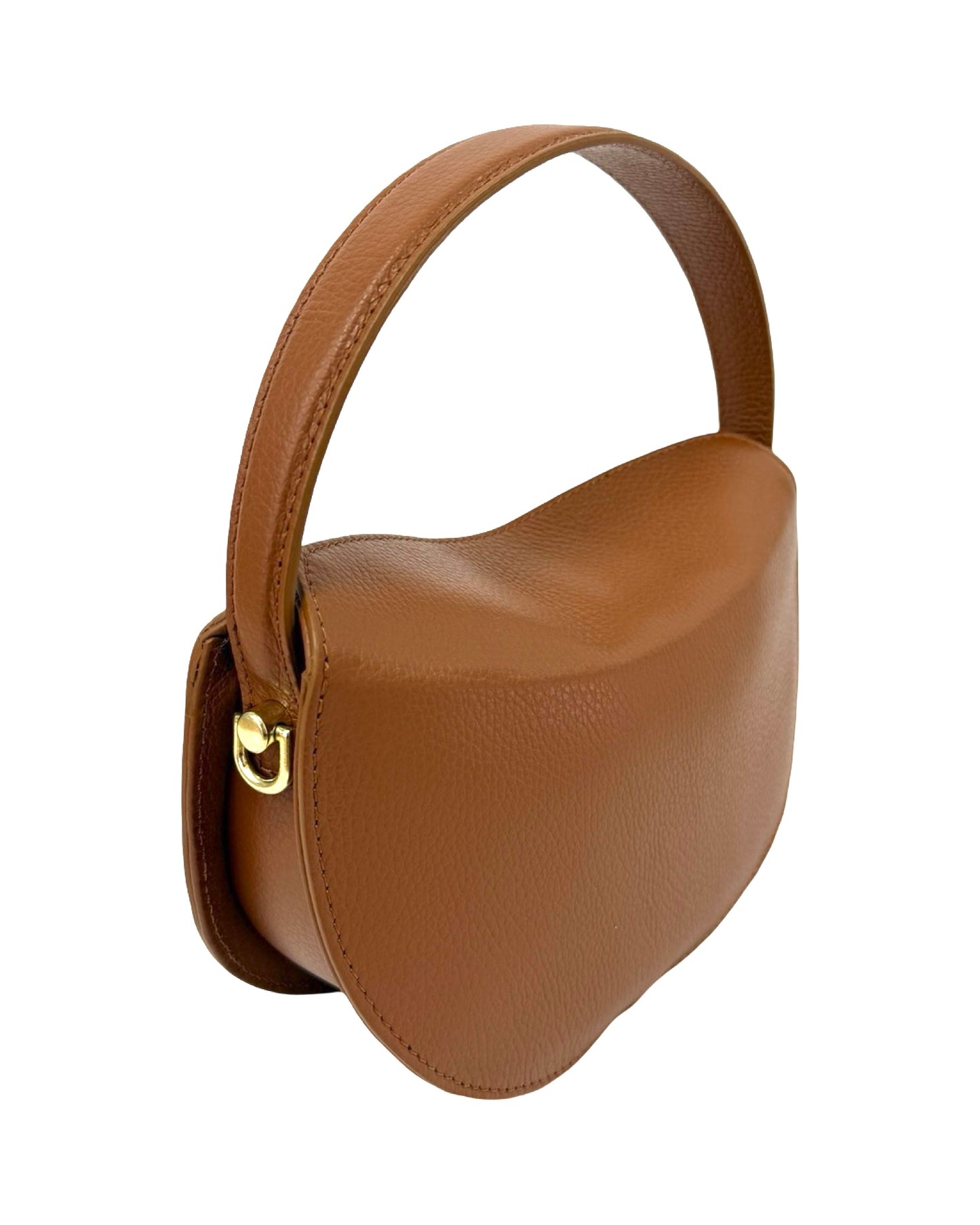 BORSA DIANA IN VERA PELLE CUOIO