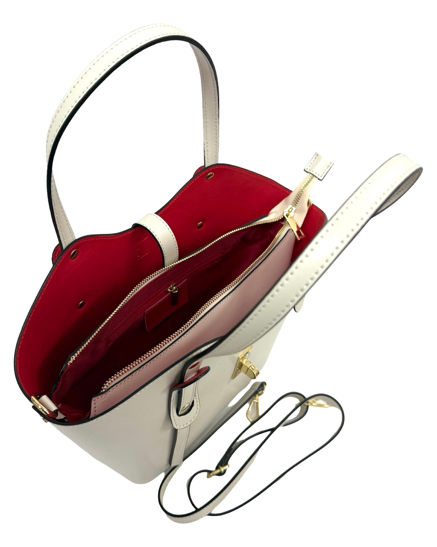 BORSA LEA VERA PELLE BEIGE