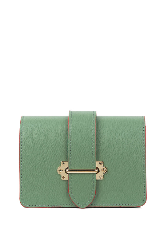 BORSA LUNA IN PELLE VERDE