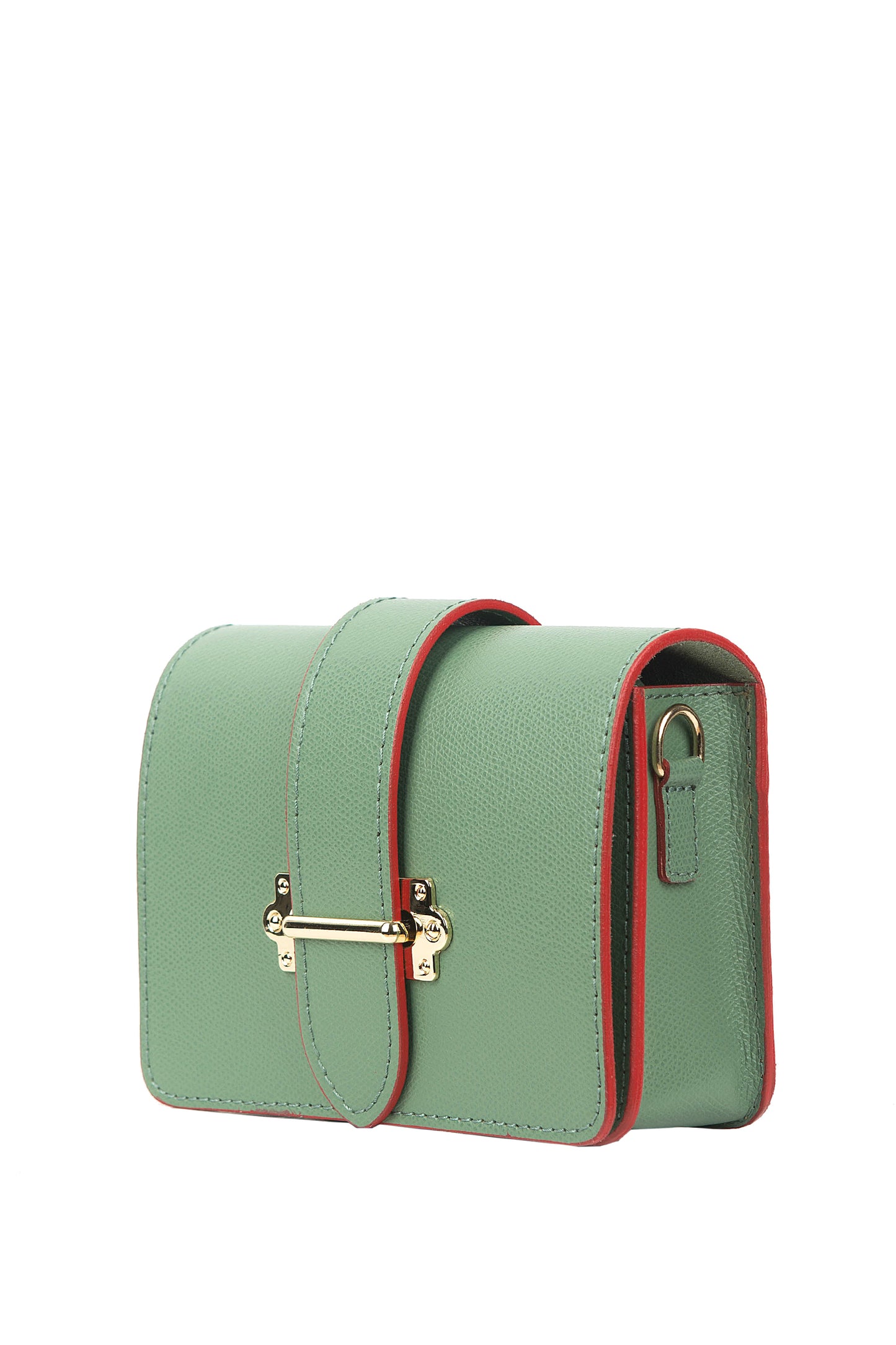 BORSA LUNA IN PELLE VERDE