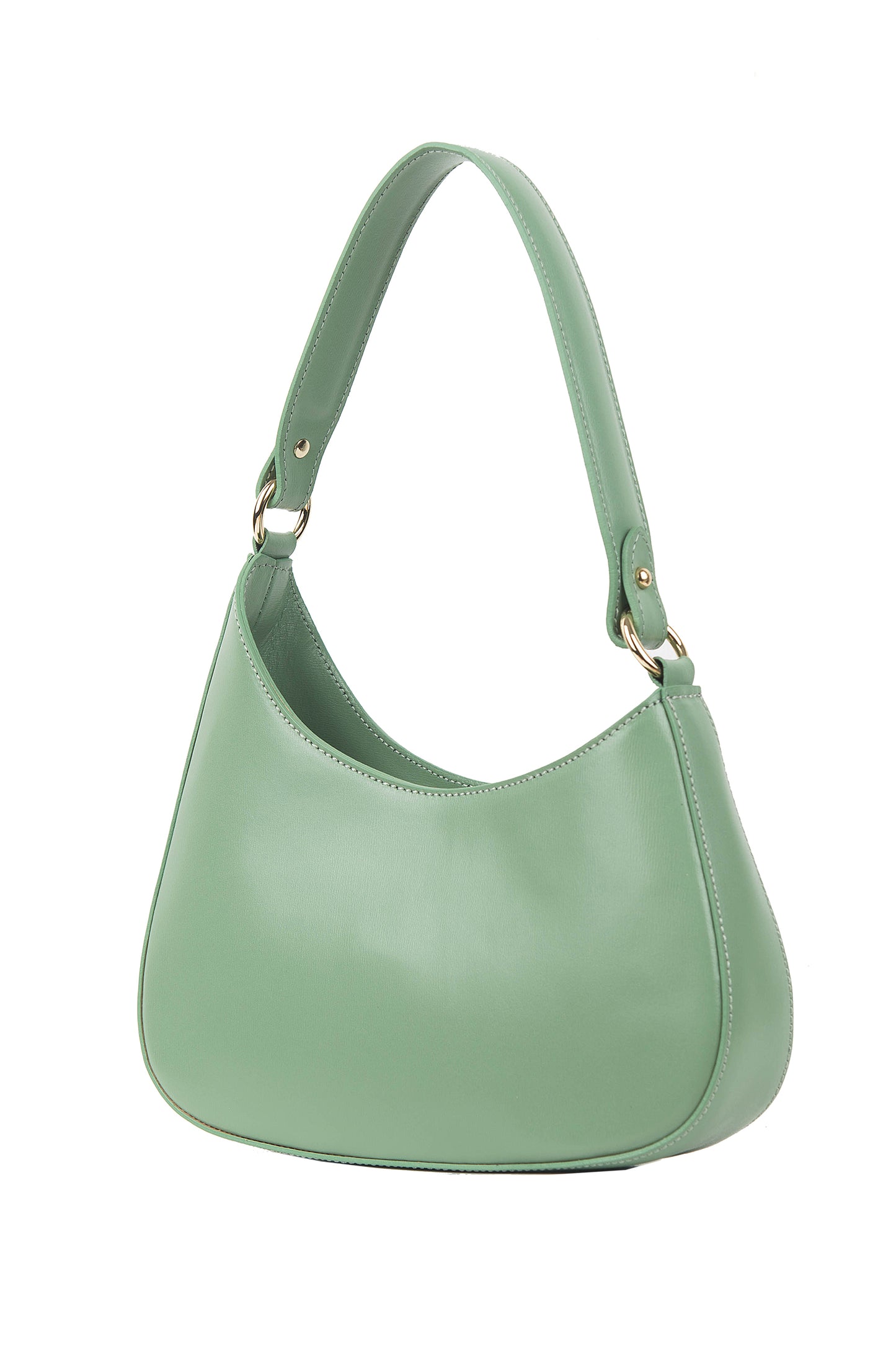 BORSA ELLE IN PELLE VERDE MENTA