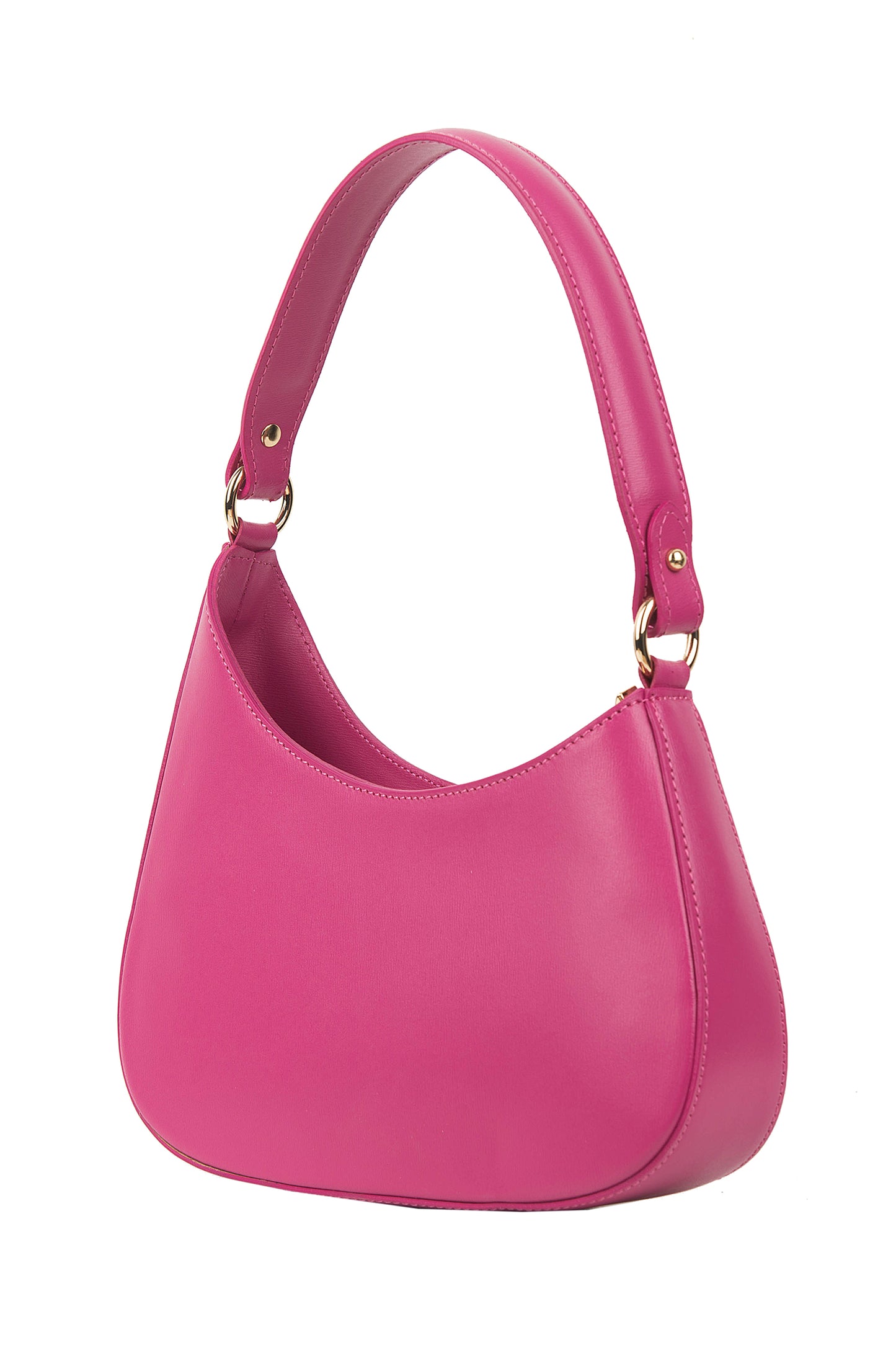 BORSA ELLE IN PELLE FUCSIA