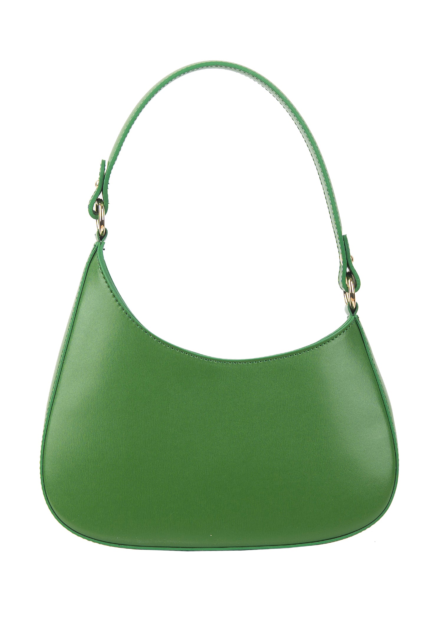 BORSA ELLE IN PELLE VERDE BOSCO