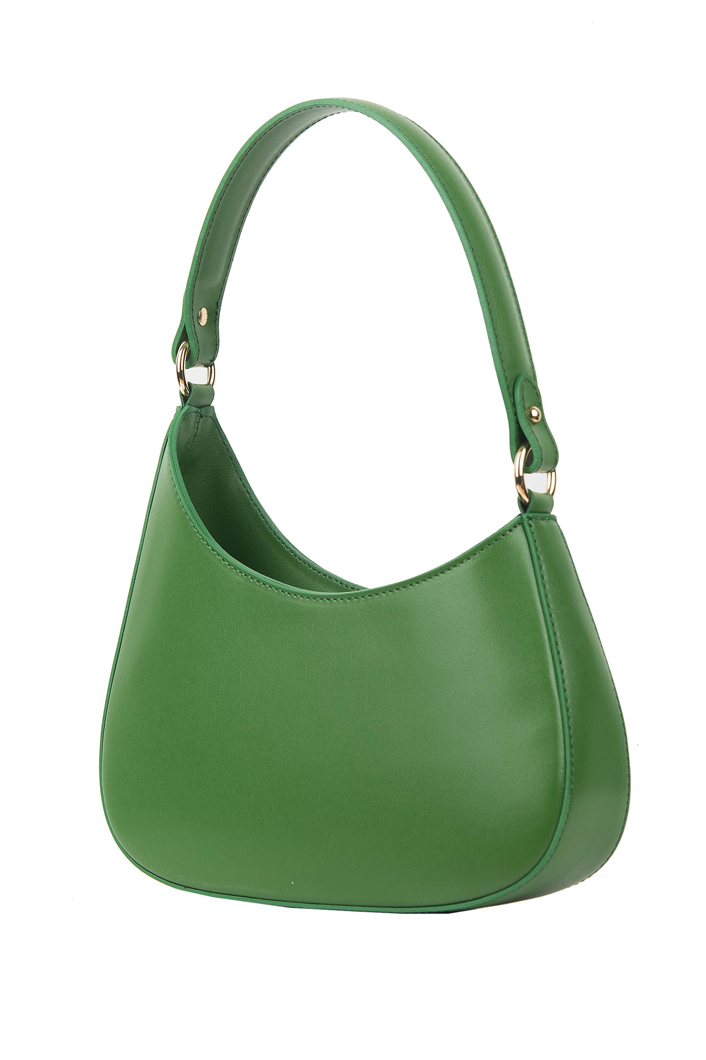 BORSA ELLE IN PELLE VERDE BOSCO