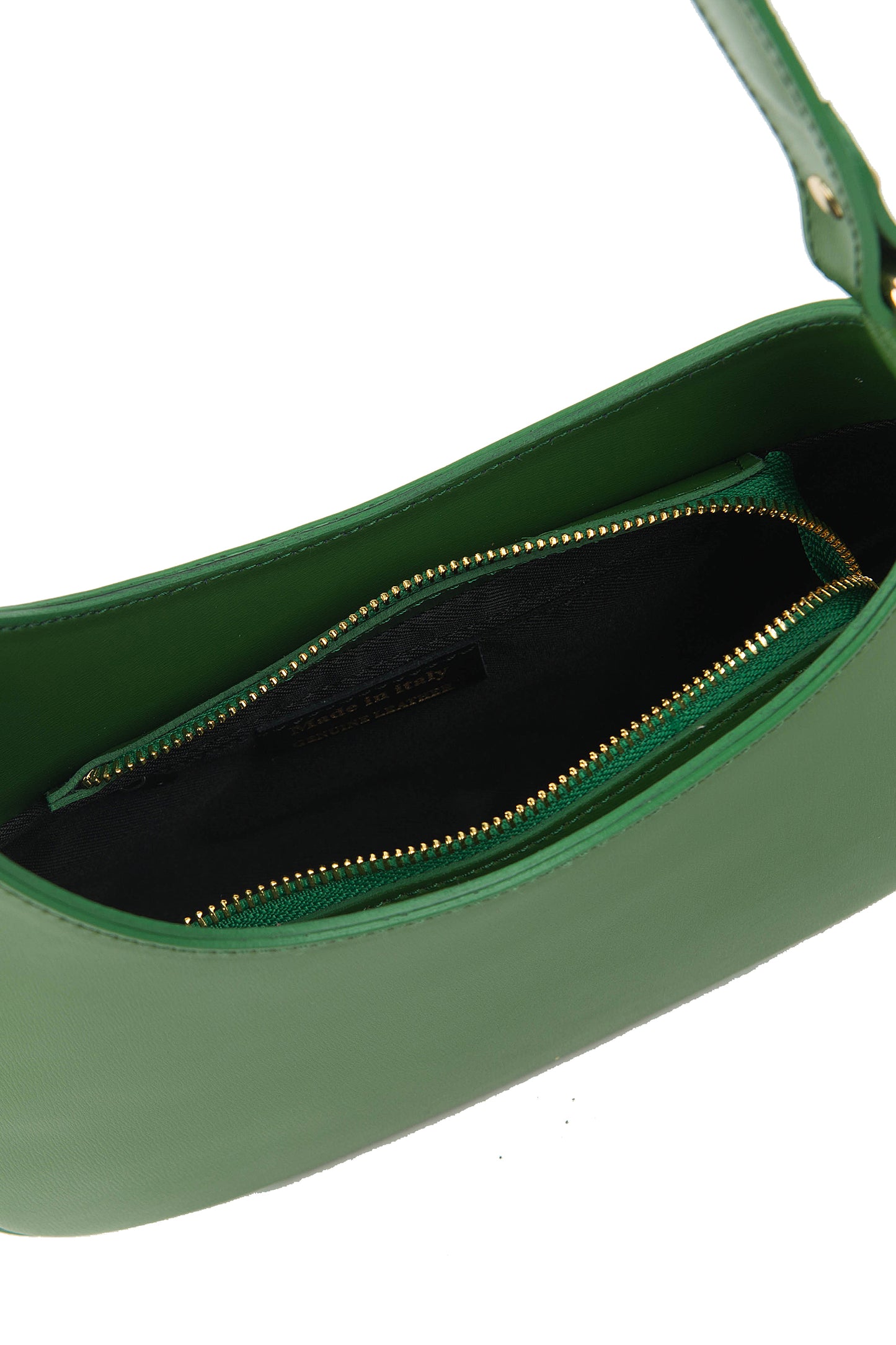 BORSA ELLE IN PELLE VERDE BOSCO