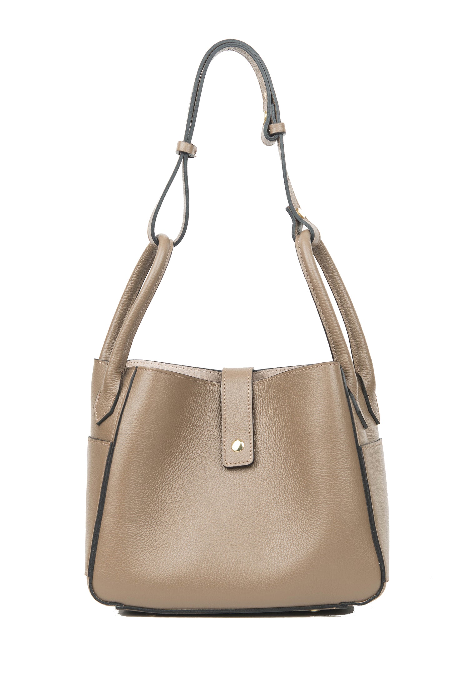 BORSA ZOE IN PELLE TAUPE