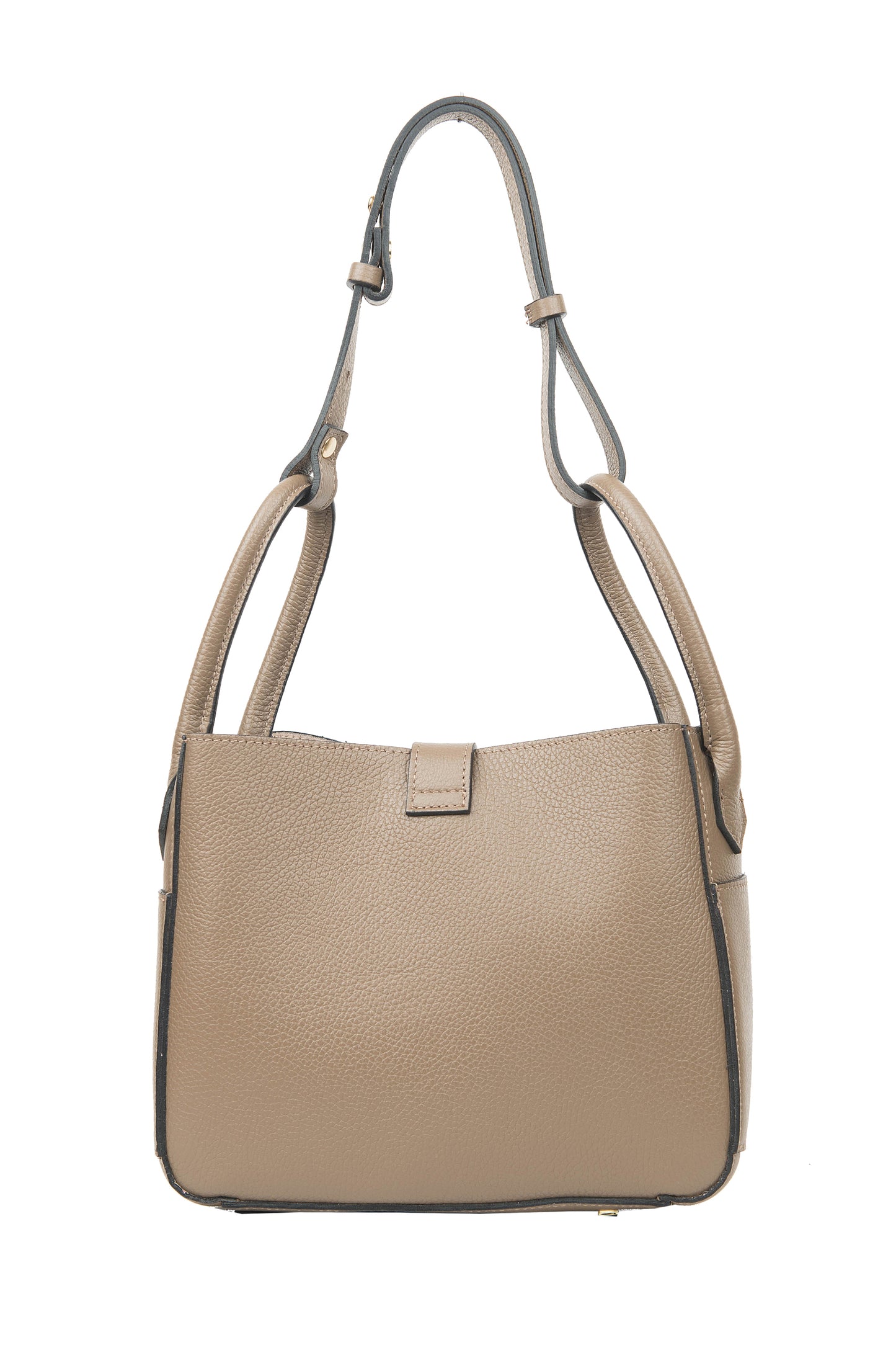 BORSA ZOE IN PELLE TAUPE