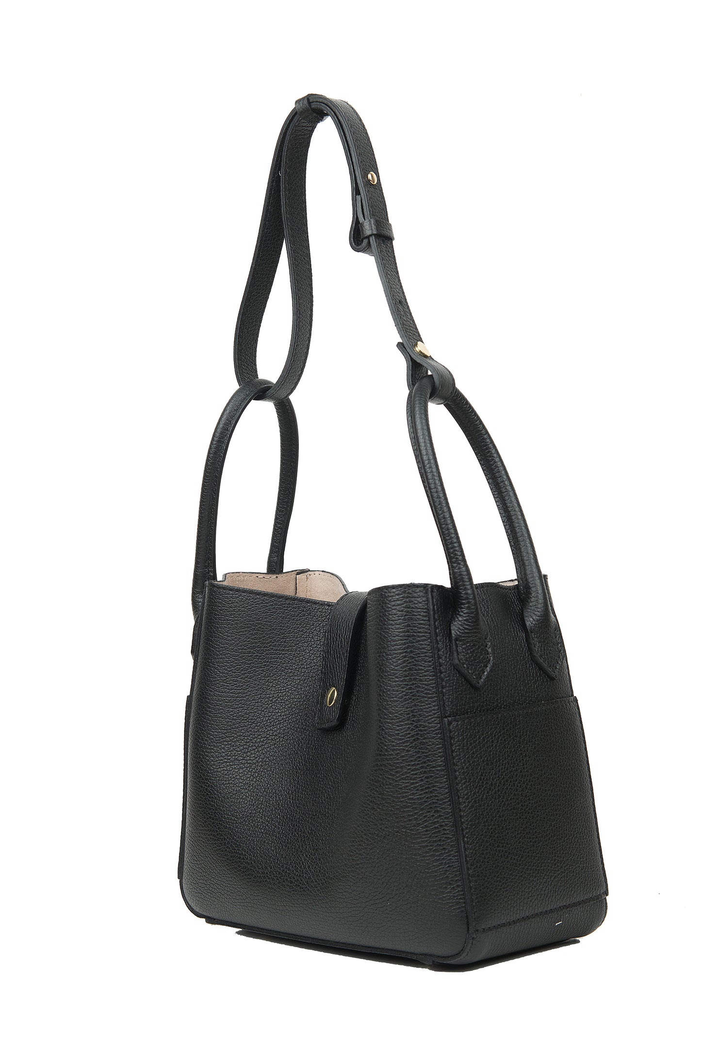 BORSA ZOE IN PELLE NERA