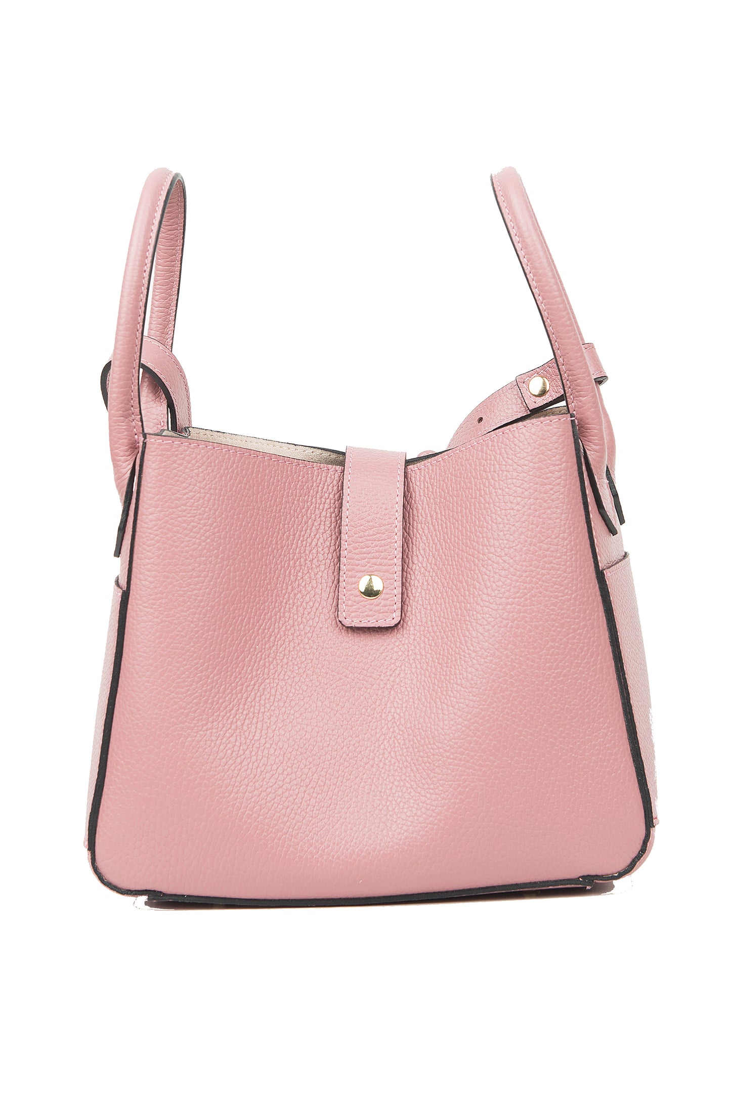 BORSA ZOE IN PELLE ROSA CARNE