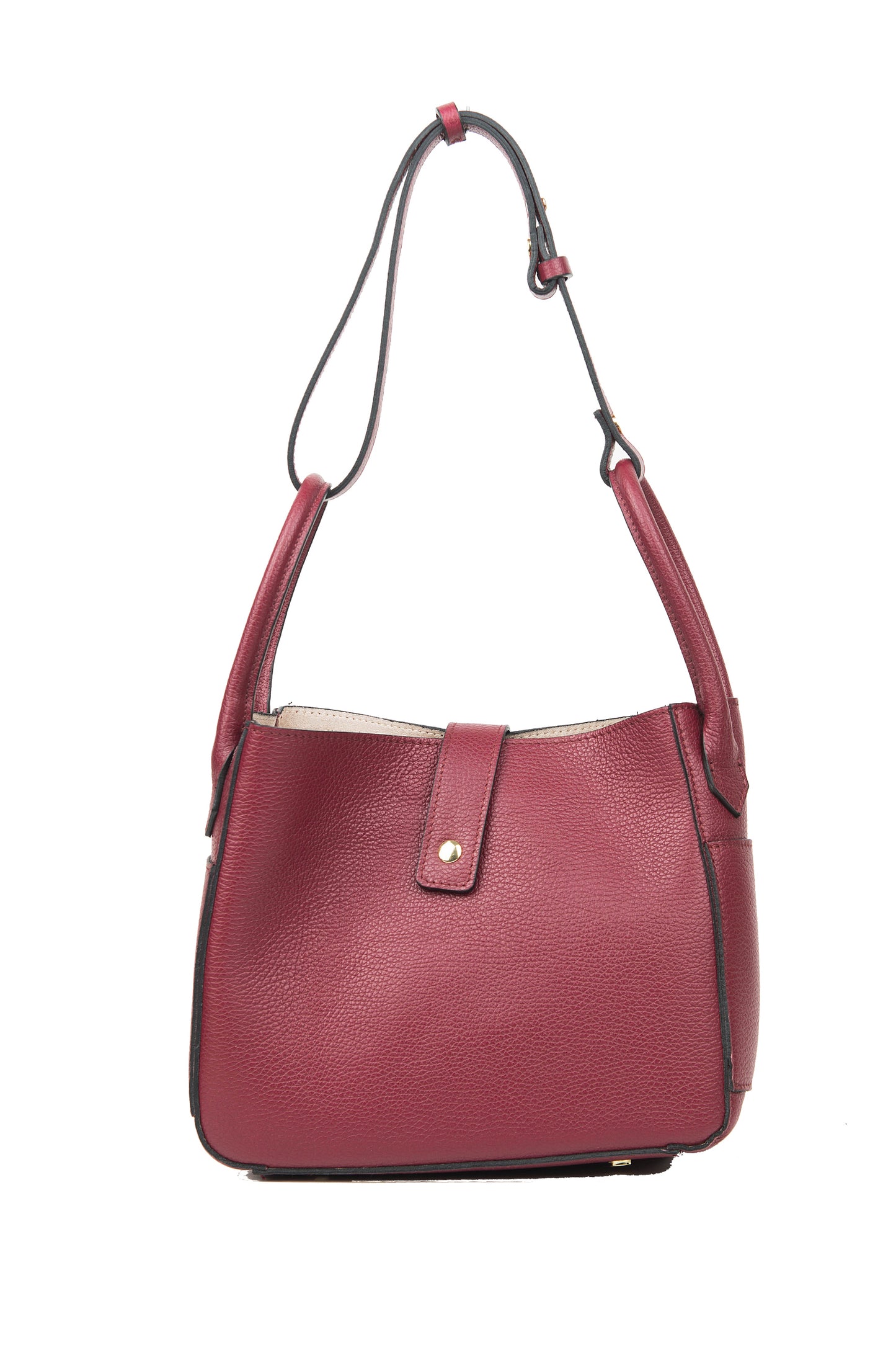 BORSA ZOE IN PELLE BORDEAUX