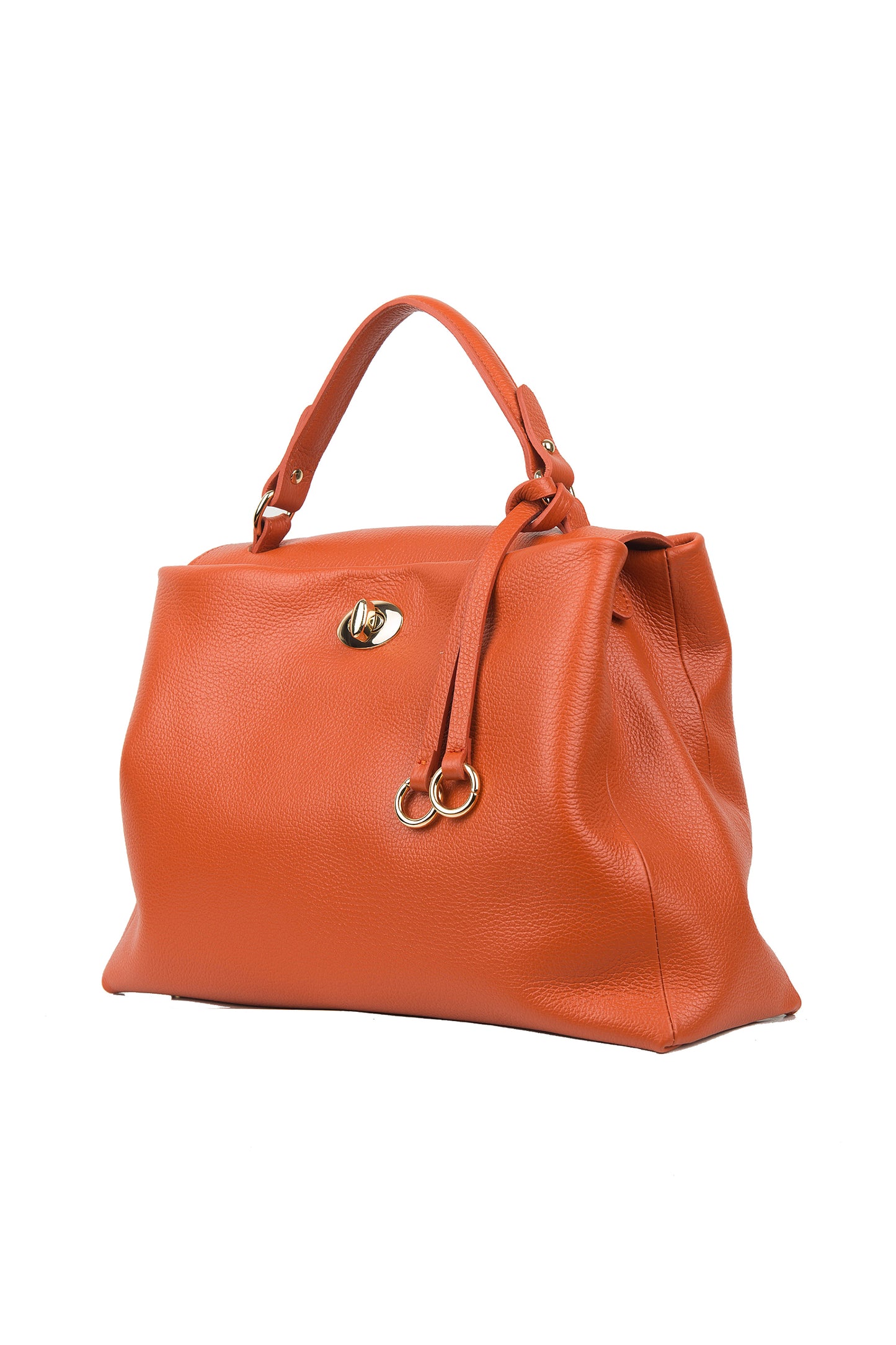 BORSA EMILY IN PELLE ARANCIONE