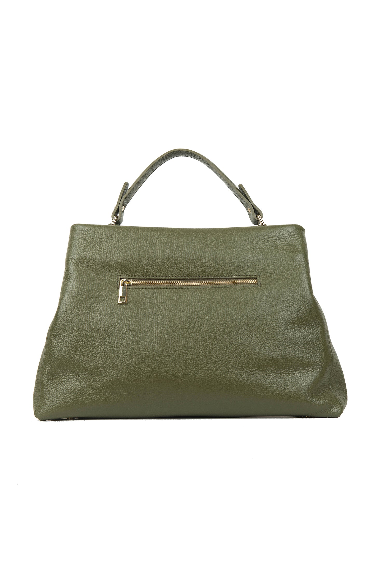 BORSA EMILY IN PELLE VERDE OLIVA