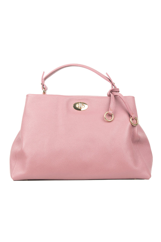 BORSA EMILY IN PELLE ROSA CARNE