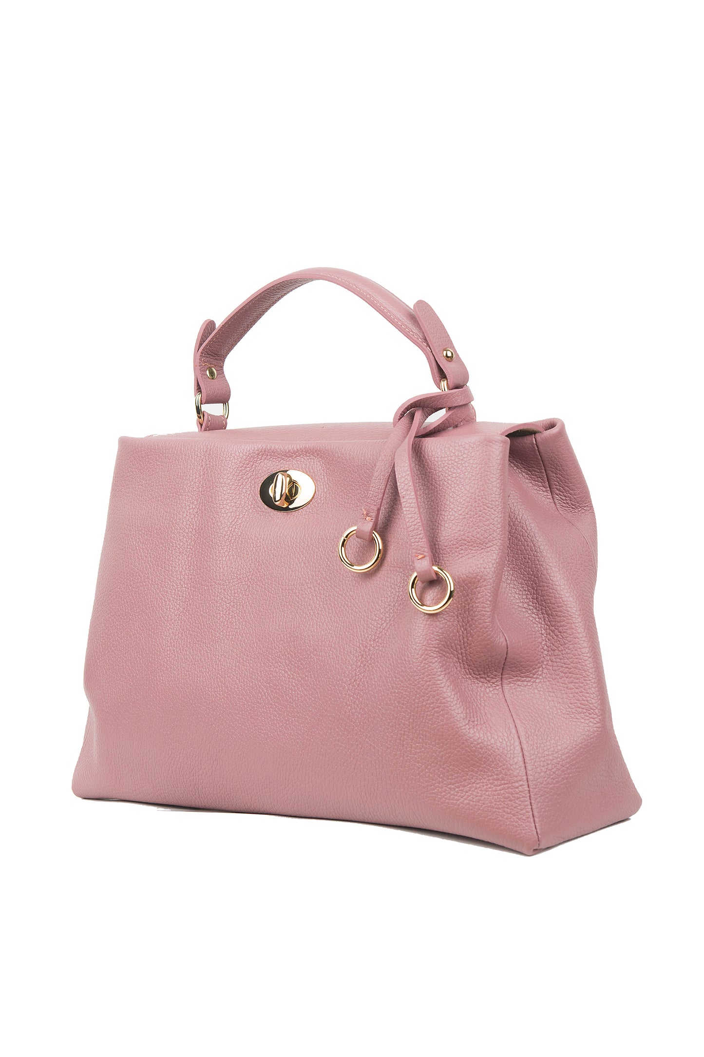 BORSA EMILY IN PELLE ROSA CARNE