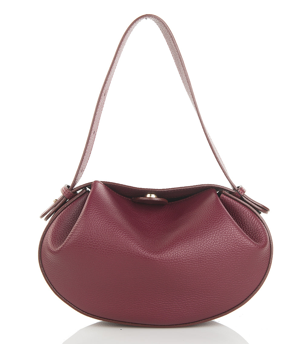 BORSA MELANIA IN PELLE BORDEAUX