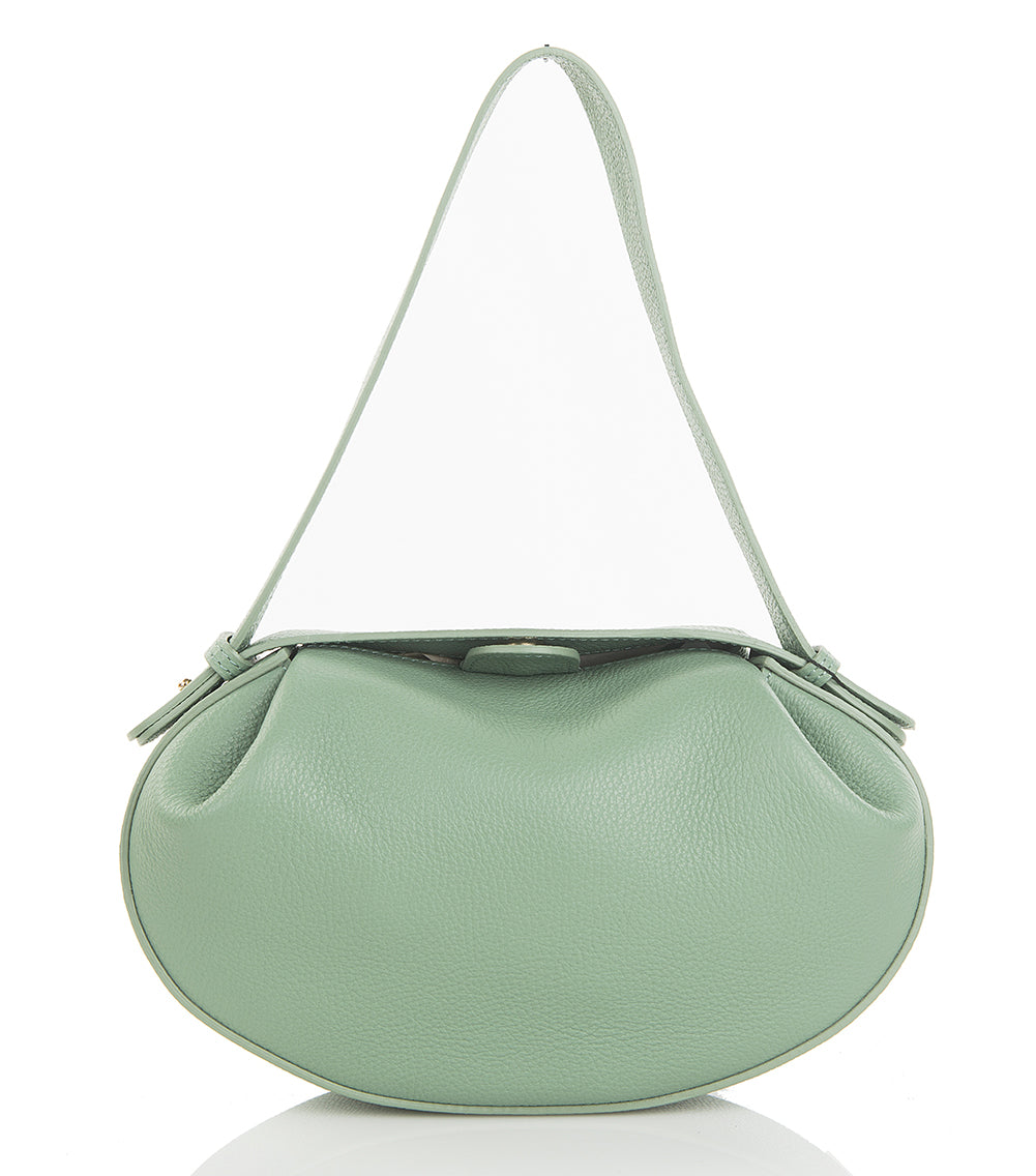 BORSA MELANIA IN PELLE VERDE MENTA