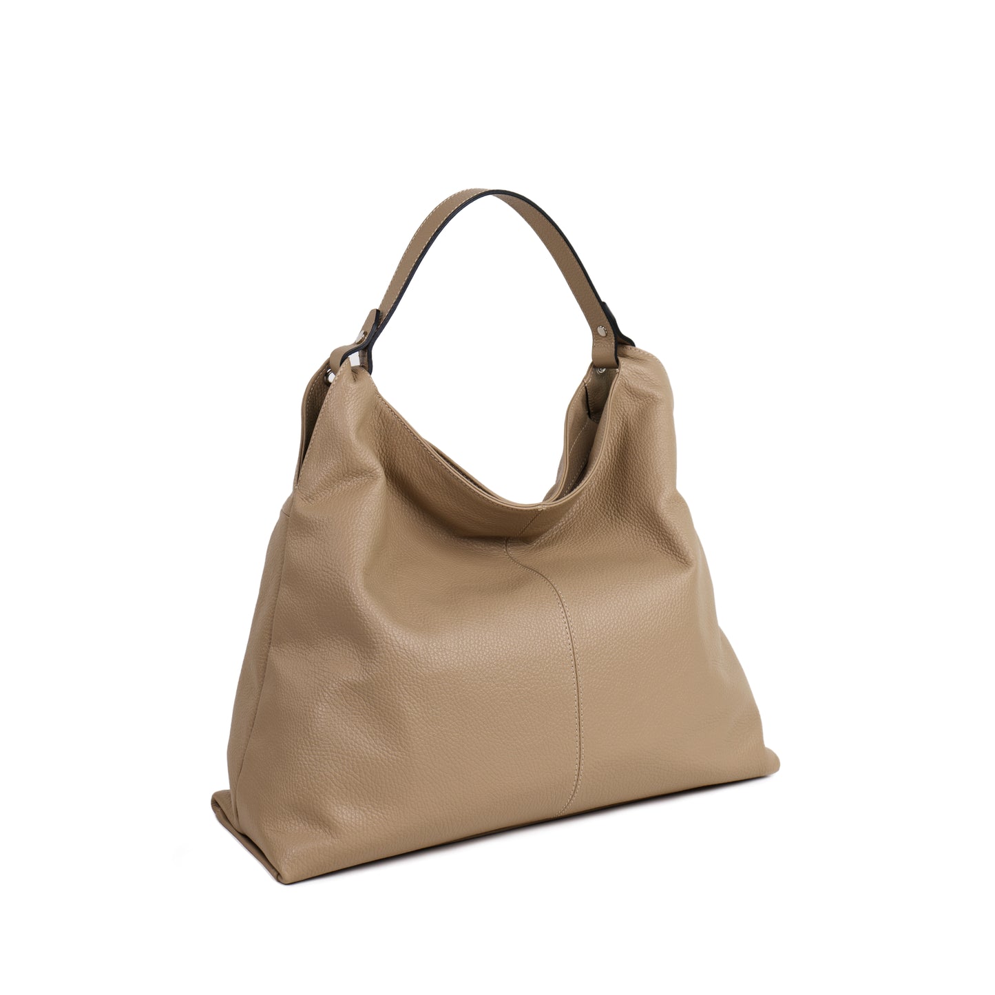 BORSA ATENA IN PELLE TAUPE