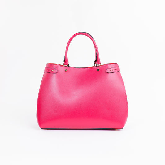 BORSA POLLY IN PELLE FUCSIA