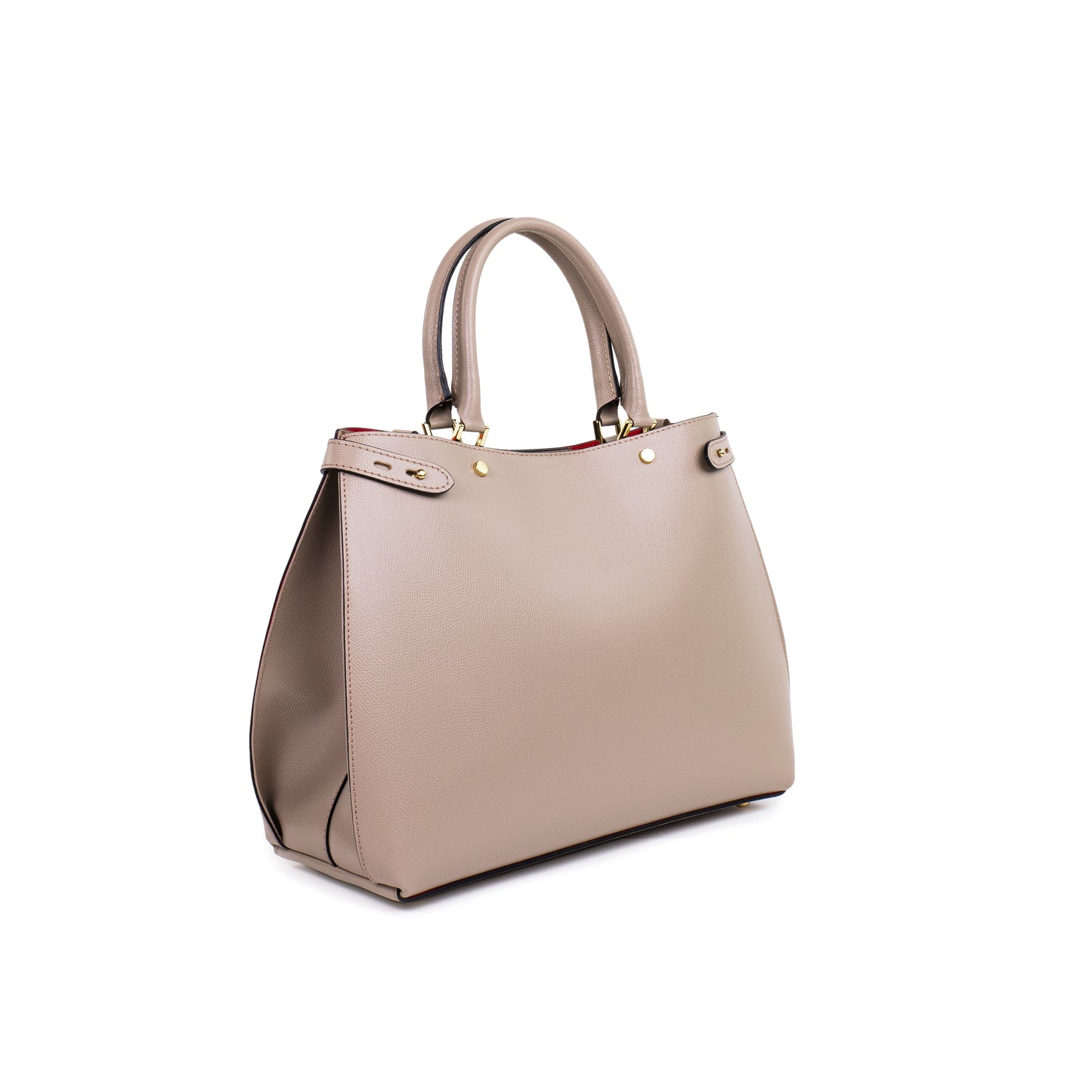 BORSA POLLY IN PELLE TAUPE