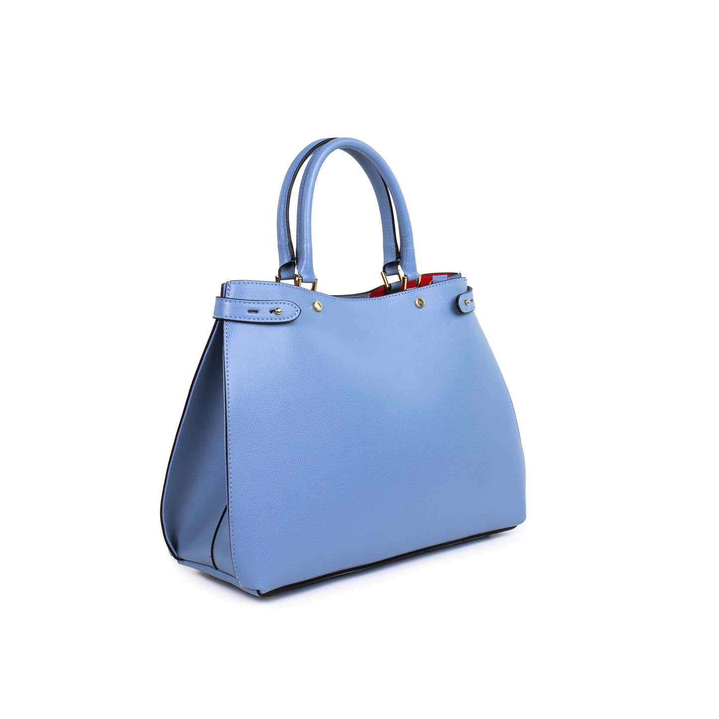 BORSA POLLY IN PELLE CELESTE