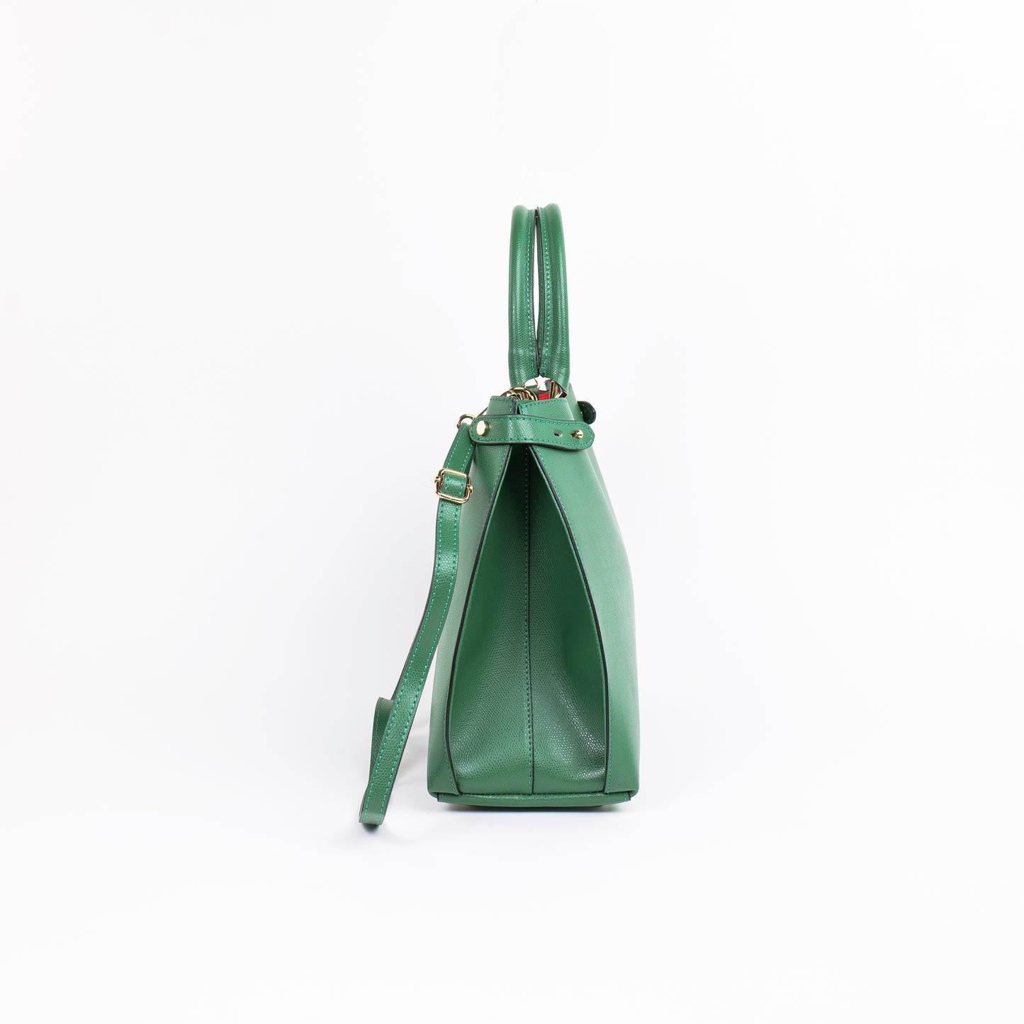 BORSA POLLY IN PELLE VERDE