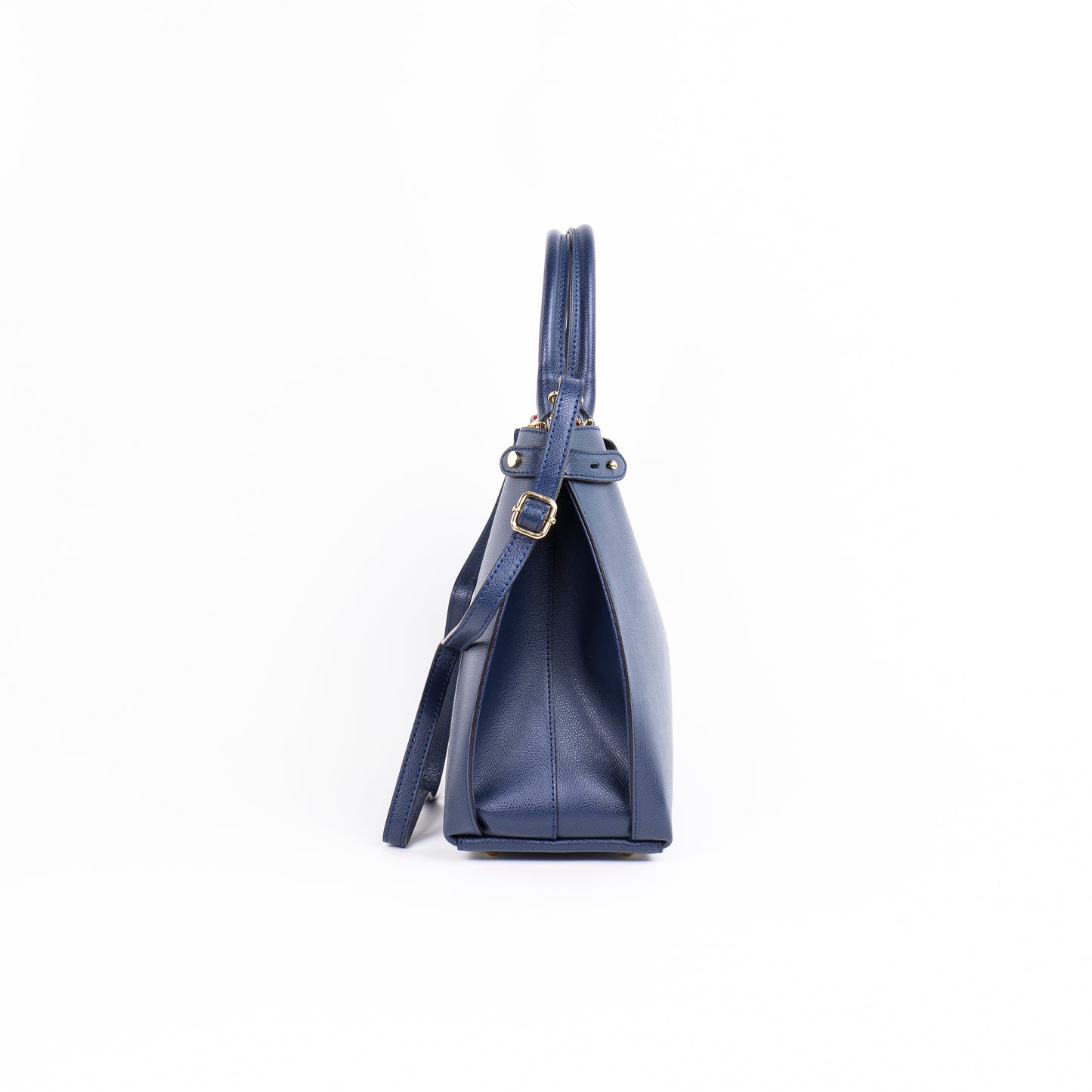 BORSA POLLY IN PELLE BLU