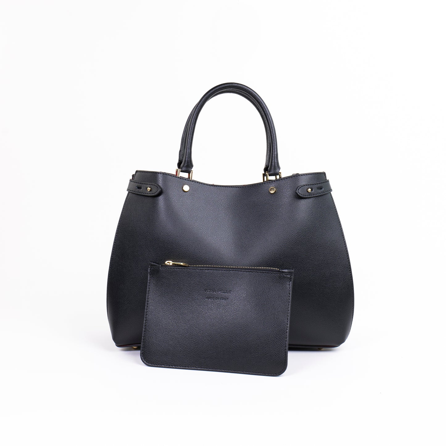 BORSA POLLY IN PELLE NERA