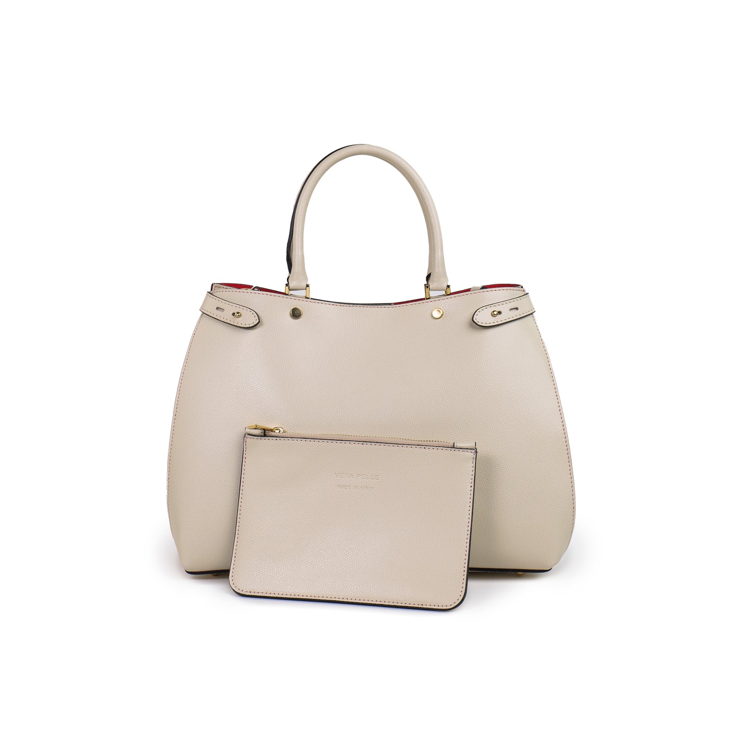 BORSA POLLY IN PELLE BEIGE