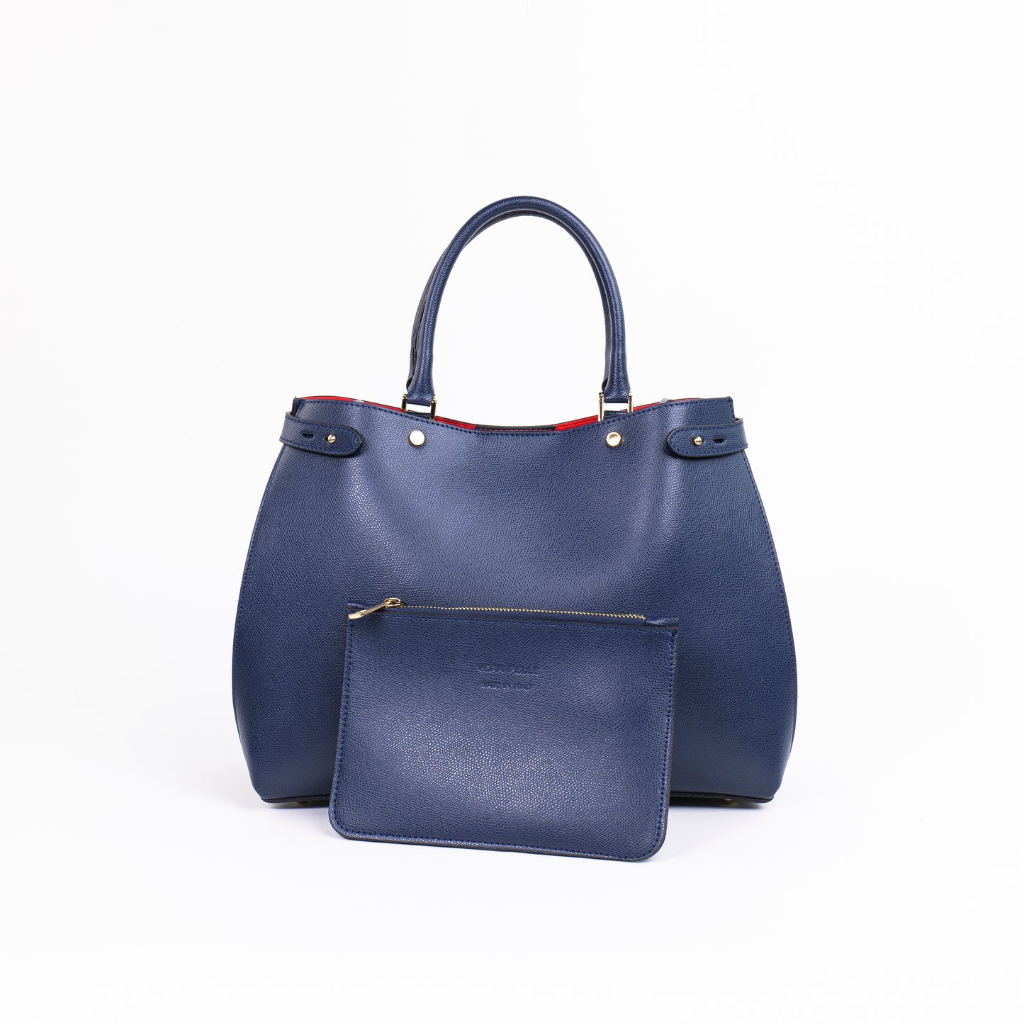 BORSA POLLY IN PELLE BLU