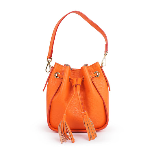 BORSA ROXENNE IN PELLE ARANCIONE