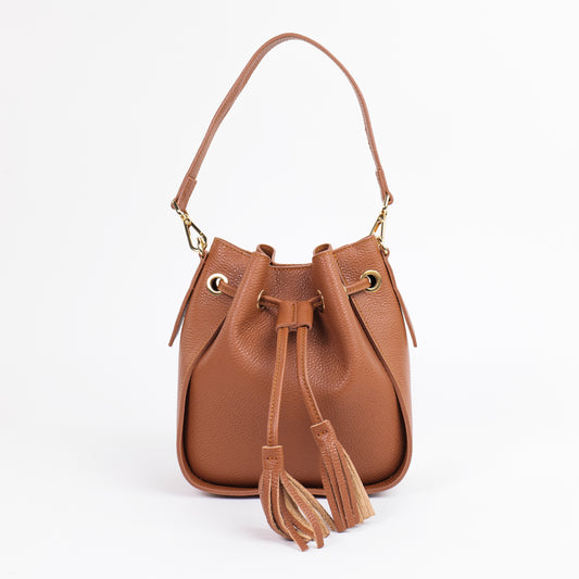 BORSA ROXENNE IN PELLE CUOIO