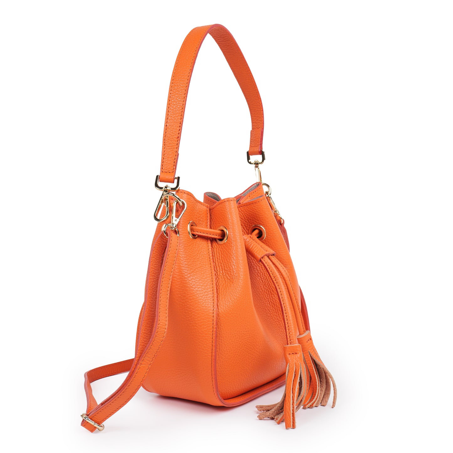 BORSA ROXENNE IN PELLE ARANCIONE