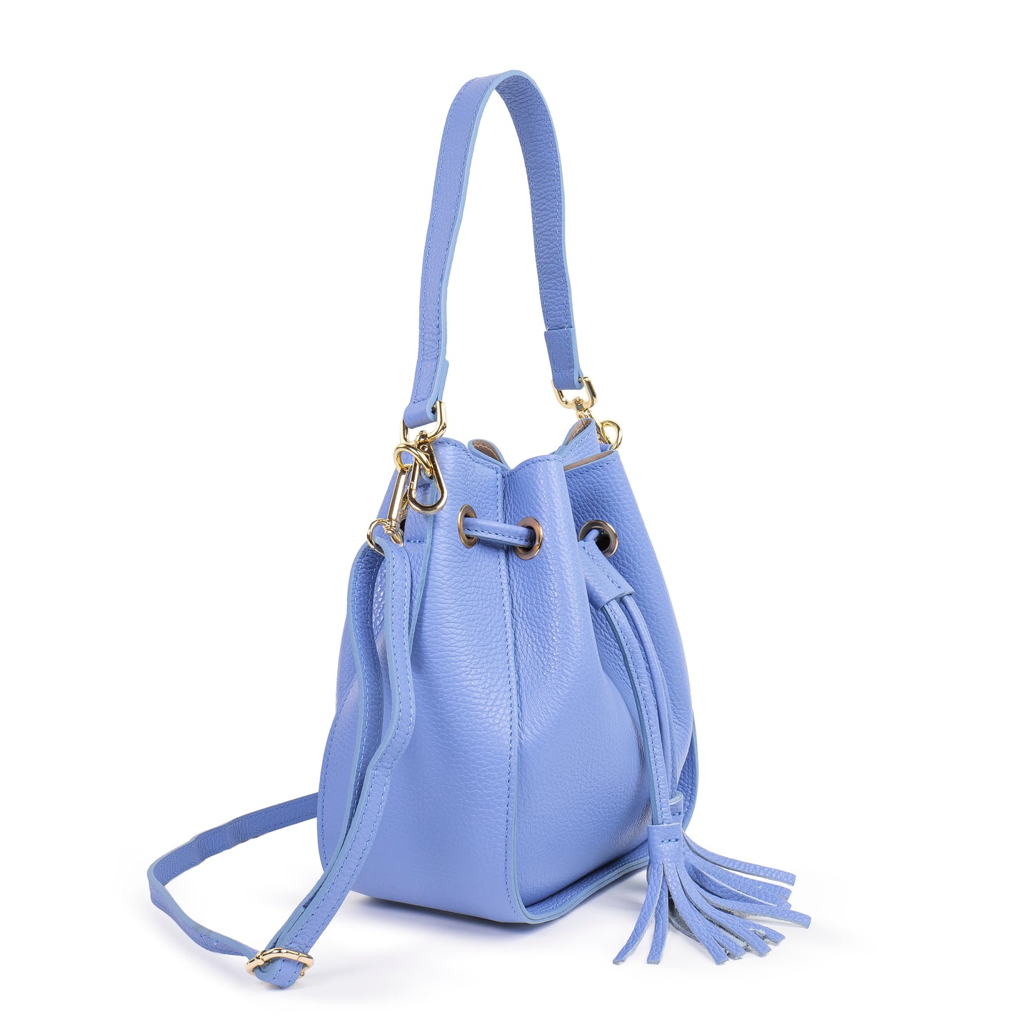 BORSA ROXENNE IN PELLE AZZURRO