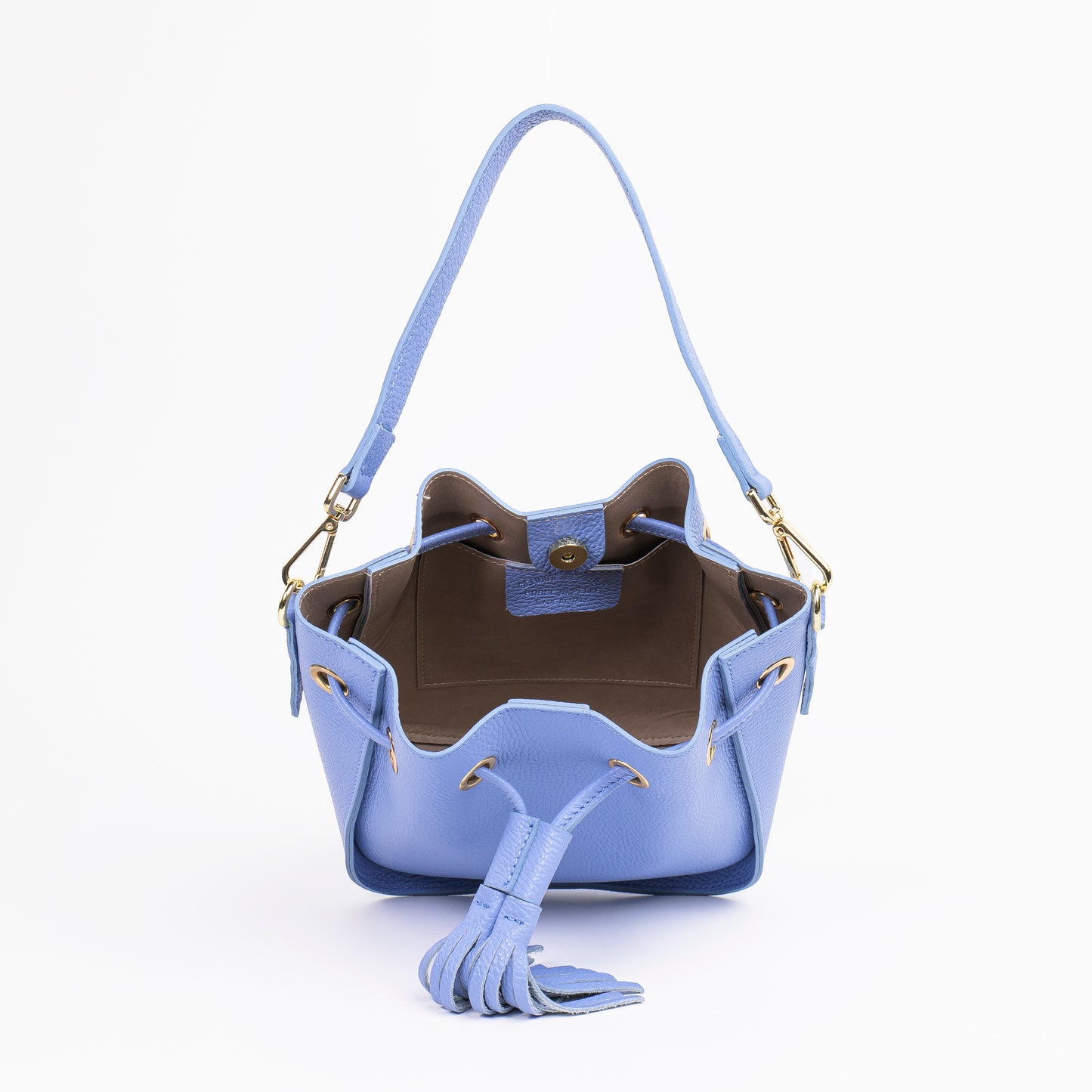 BORSA ROXENNE IN PELLE AZZURRO