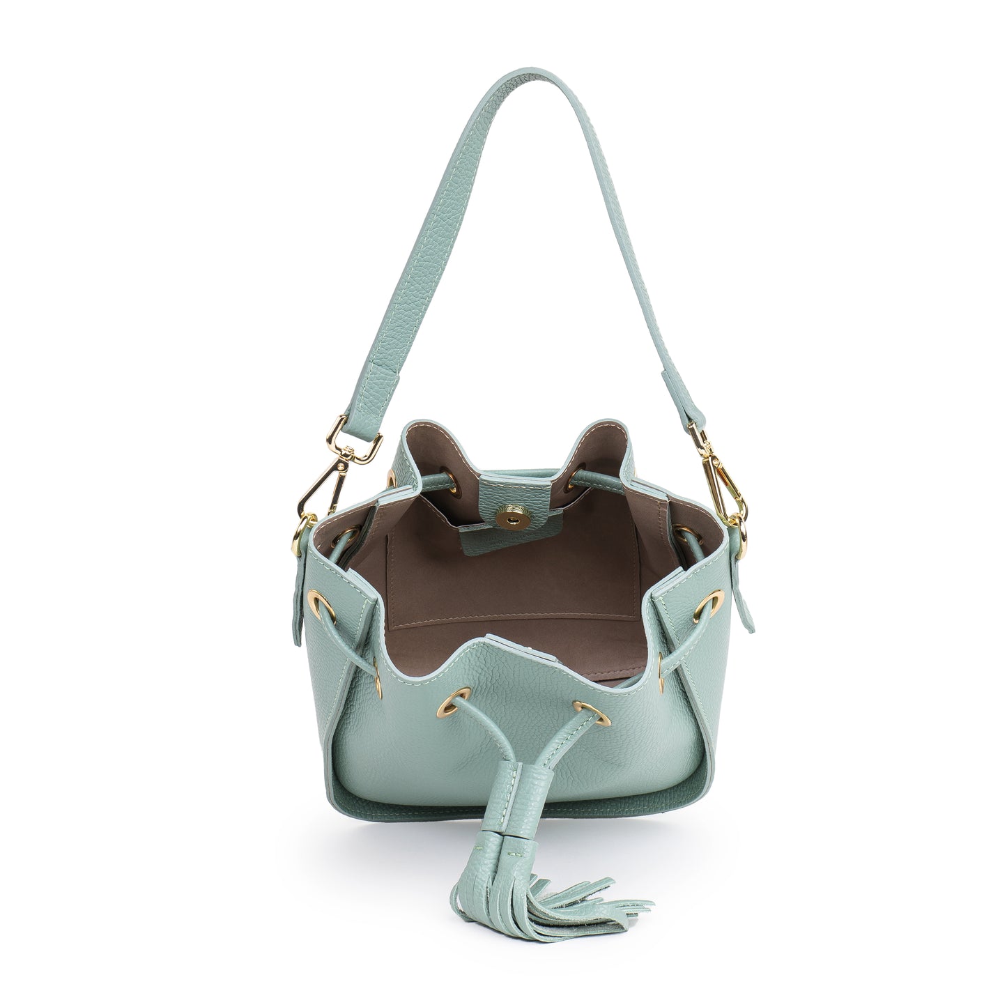 BORSA ROXENNE IN PELLE VERDE MENTA