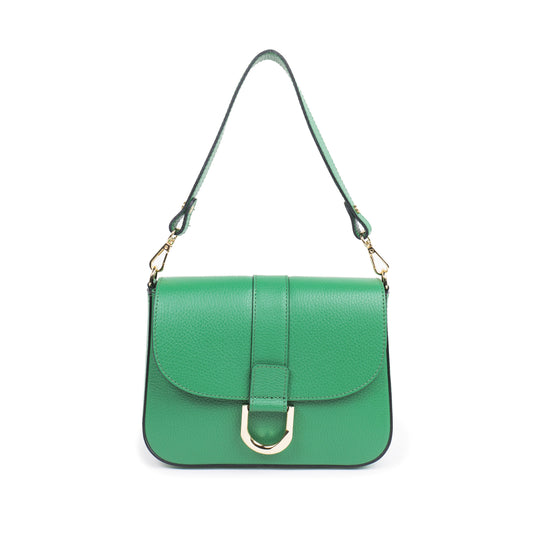 BORSA SCARLET IN PELLE VERDE